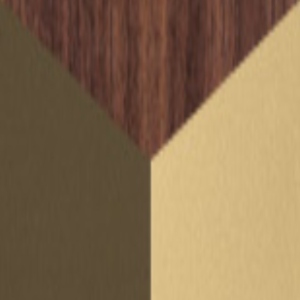 Structure in stone bronze lacquered metal/hands satin gold; Canaletto walnut wood panel