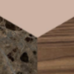 BIG: Emperador; MED: Agata pink; SMALL: Canaletto walnut