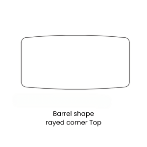 Barrel shape rayed corner Top