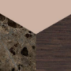 BIG: Emperador; MED: Agata pink; SMALL: Dark oak