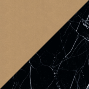 Matt Gold/Glossy Black Marquinia