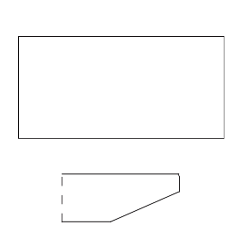 Rectangular Beveled Edge