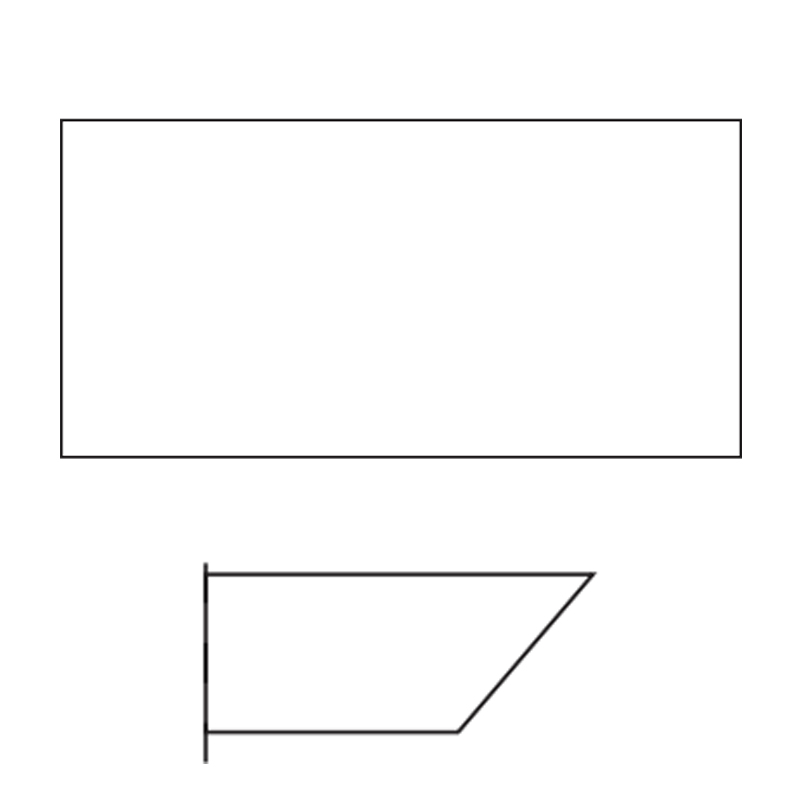 Rectangular Inclined Edge