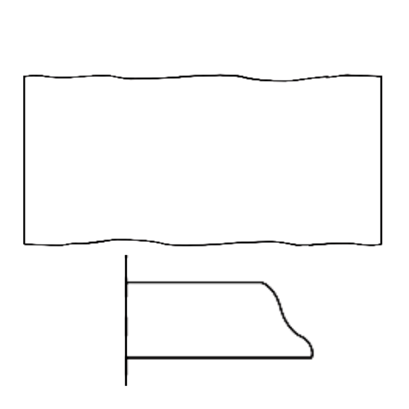 Rectangular Irregular Edge