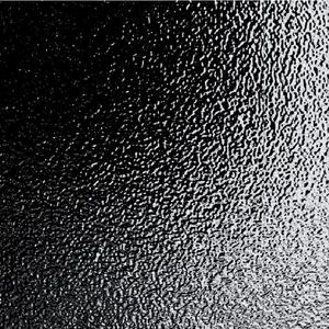 Hammered black glass